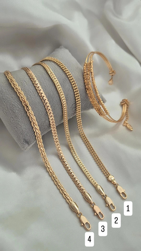 دستبند زنجیری ژوپینگ طرح دار